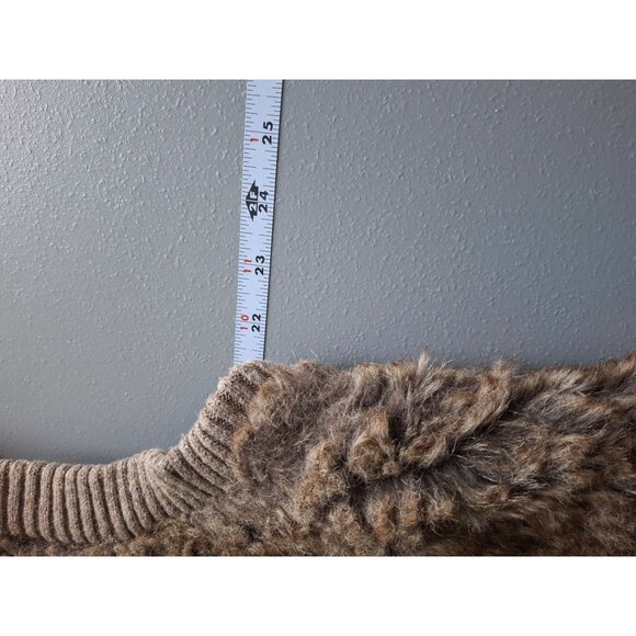 Green Tea Brown Vest Ladies' XL  Faux Fur Lining - Picture 7 of 8